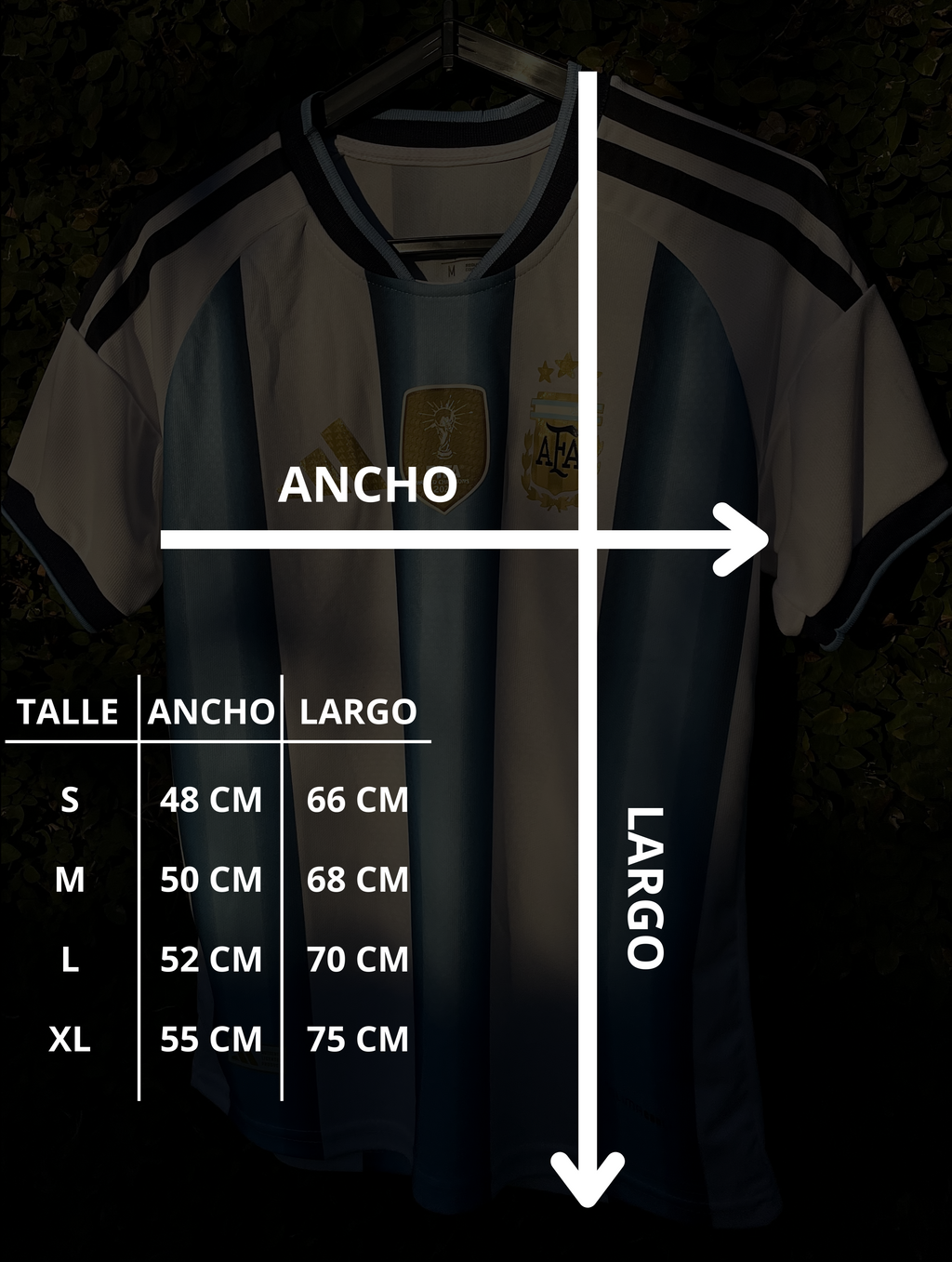 Camiseta Argentina Titular Mundial 2026.