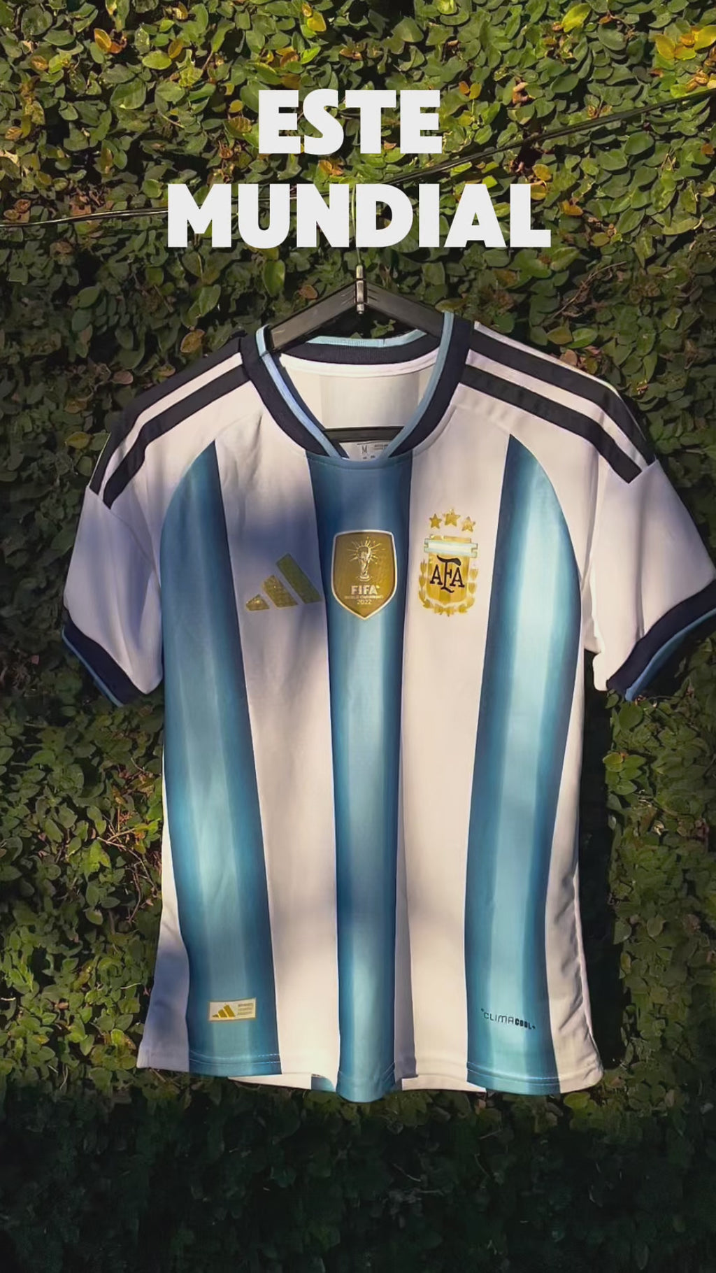 Camiseta Argentina Titular Mundial 2026.
